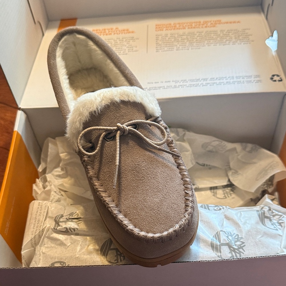 Brown Moccasin Slippers